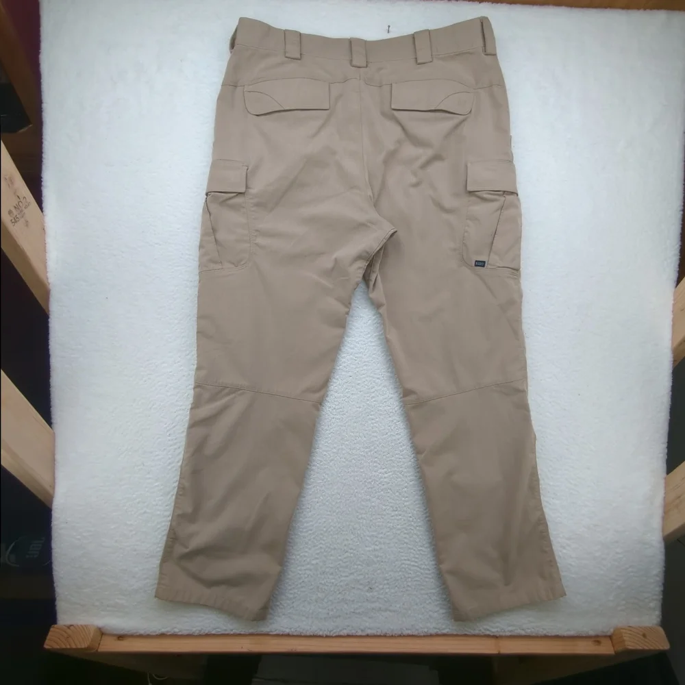 5.11 Tactical Pants Mens 38x34 Ripstop Cargo Pockets Khaki Outdoor Workwear